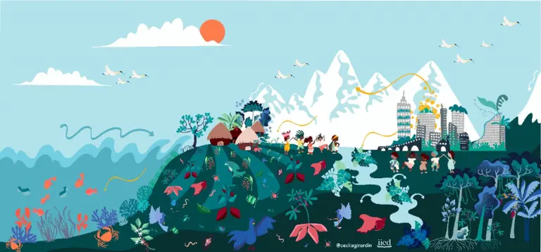 An illustration of a mountain