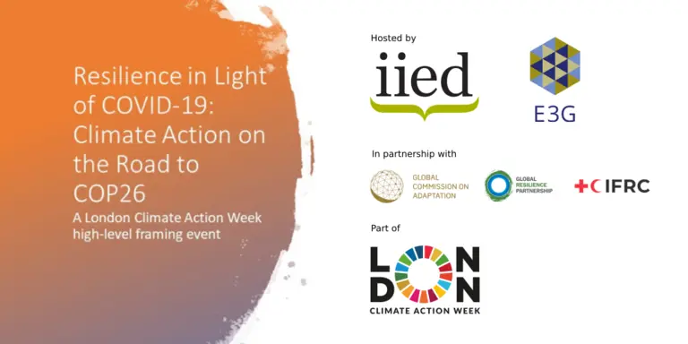 Logo for London climate action week event