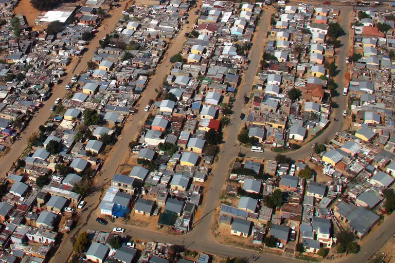 Houses view from above.
