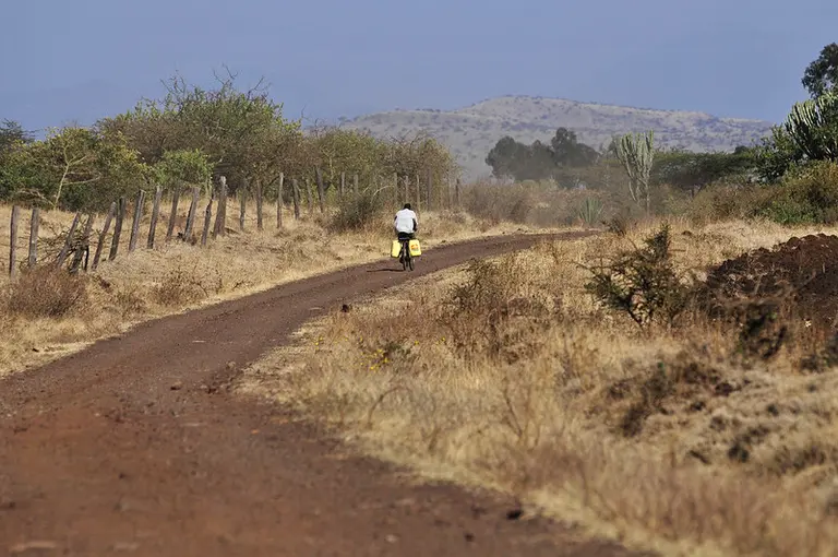 Arid landscape in the Mount Kenya region 
