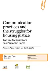 Cover for the paper 'Communication practices and the struggles for housing justice'