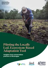 Cover of the report, Piloting the Locally Led, Ecosystem-Based Adaptation Tool