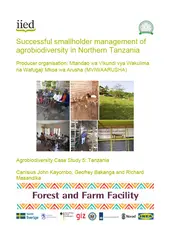 Cover of the paper, Successful smallholder management of agrobiodiversity in Northern Tanzania