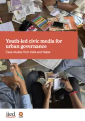 Cover image: Youth-led civic media for urban governance Case studies from India and Nepal