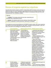 Screengrab of text-heavy page from the report, laid out in table format.