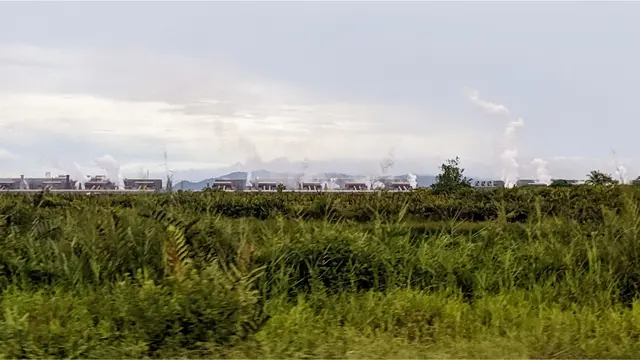 Nickel smelters in Sulawesi, Indonesia.