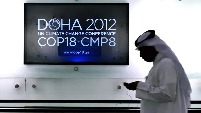 A delegate at COP18 in Doha  (Photo:  N. Palmer/CIAT, Creative Commons via Flickr)