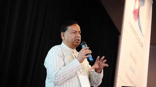 Saleemul Huq called COP not fit-for-purpose during his opening speech on the second day of D&C Days (Photo: Red Cross Red Crescent Climate Centre, Creative Commons, via Flickr)