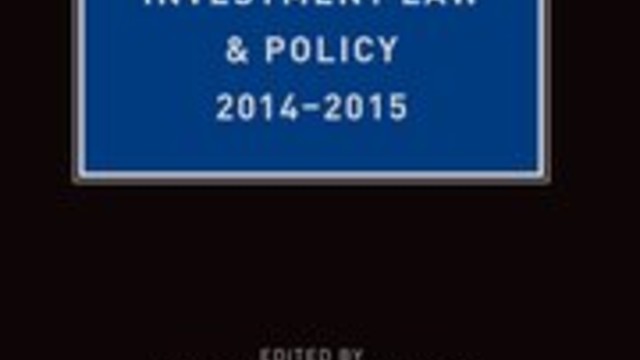 Cover: Yearbook on International Investment Law & Policy 2014-2015