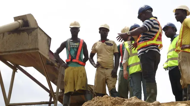 Small-scale miners in Ghana