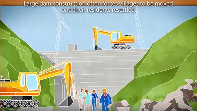 An excerpt from an animation on how governments and communities affected by large dams can both benefit (Image: IIED/Hands Up)