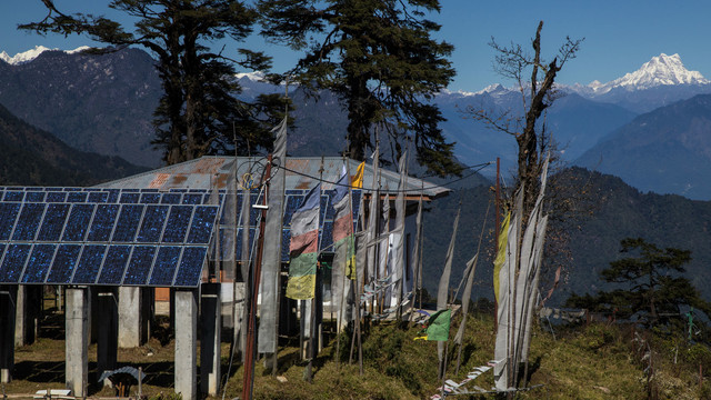 Solar panels, such as these in Bhutan, are benefiting millions of energy-poor households (Photo: Richard Furlong, Creative Commons, via Flickr)