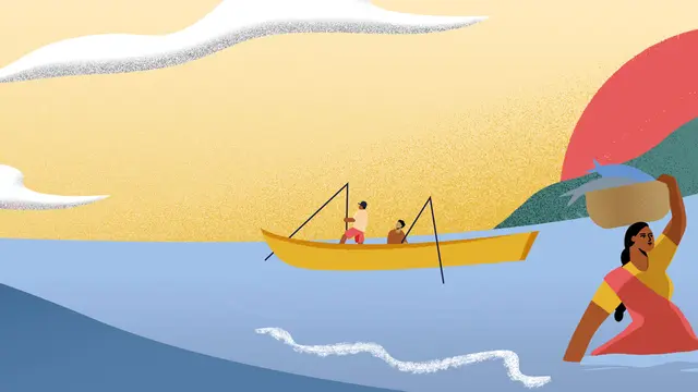 Fishing the ocean