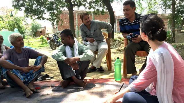 IIED senior researcher Susannah Fisher conducts research in Gorakhpur in India