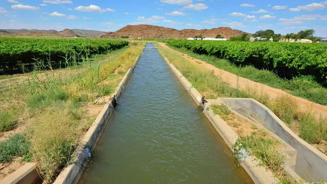 An irrigation canal
