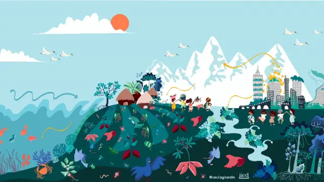 An illustration of a mountain