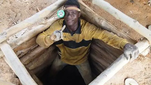 An artisanal miner
