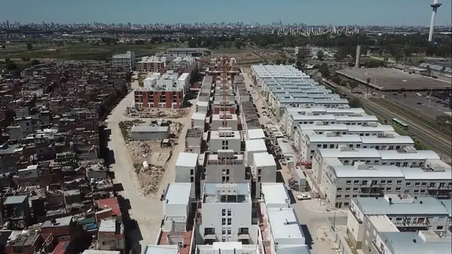Aerial view of Villa 20, Buenos Aires