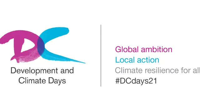 The 2021 Development and Climate Days logo