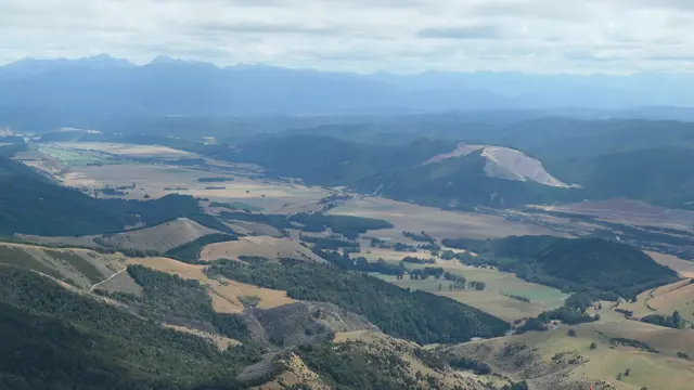 Aerial natural landscape.
