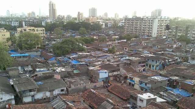 Aerial view of informal housing.