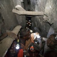 7. "There is no light inside [the pit at Nsangano]. We use torches to do our work." (Levocatus Saidi Bujiku, small-scale miner)