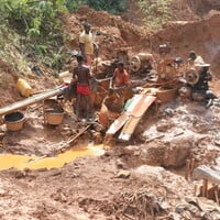 Workers at the Nsuaem Top mine, Tarkwa Region, Ghana (Photo: Friends of the Nation)