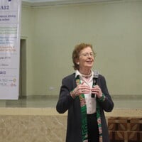 Mary Robinson speaking at the post-Talanoa session (Photo: Teresa Corcoran/IIED)