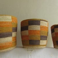 Three baskets