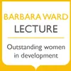 The words 'Barbara Ward Lecture' written above 'Outstanding women in development'